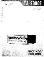 Sony TA-2000F - Service Manual 